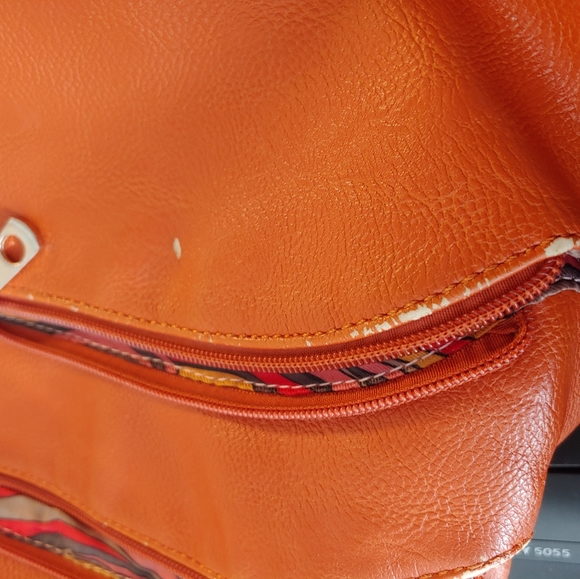 COPY - Pretty Woman’s Leather bucket bag orange - Picture 7 of 11